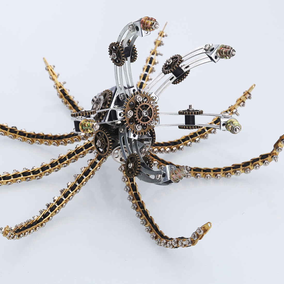 3D Metal Steampunk Galaxy Craft Puzzle Mechanical Octopus Model DIY Assembly for Home Decor Creative Gift-1060PCS