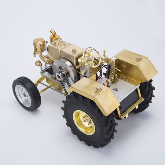 T1 Antique Roller Tractor Model with Mini Water-cooled Single-cylinder Gasoline IC Engine