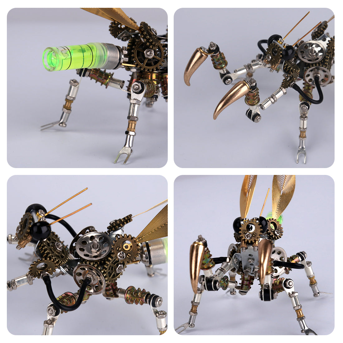 3D Metal Mantis Model DIY Kits Mantis with Night Light -300PCS+