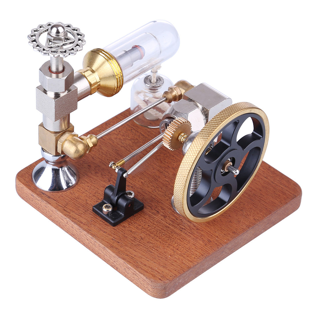 ENGINEDIY Stirling Engine Model with Vertical Flywheel Speed Adjustabl ...