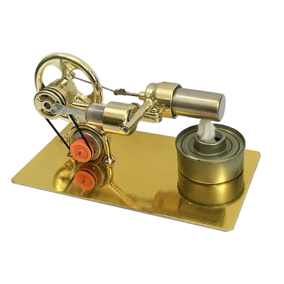 Single Cylinder Stirling Engine Model Kit With LED for Science Experiment - enginediy