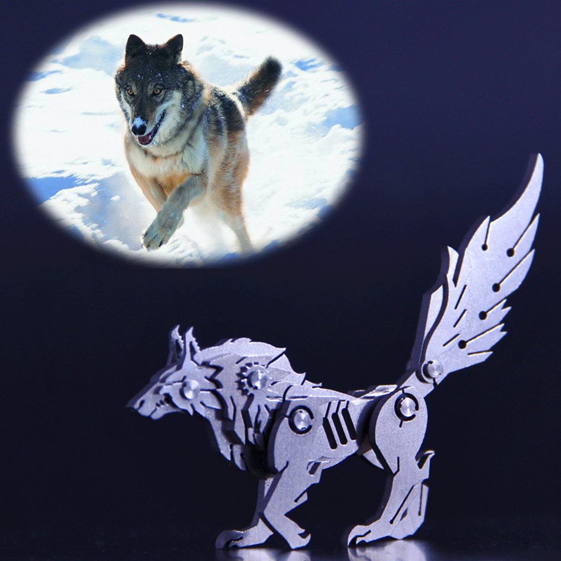 3D Puzzle DIY Model Kit Wolf - Make Your Own Advent Calendar - Creative Gift