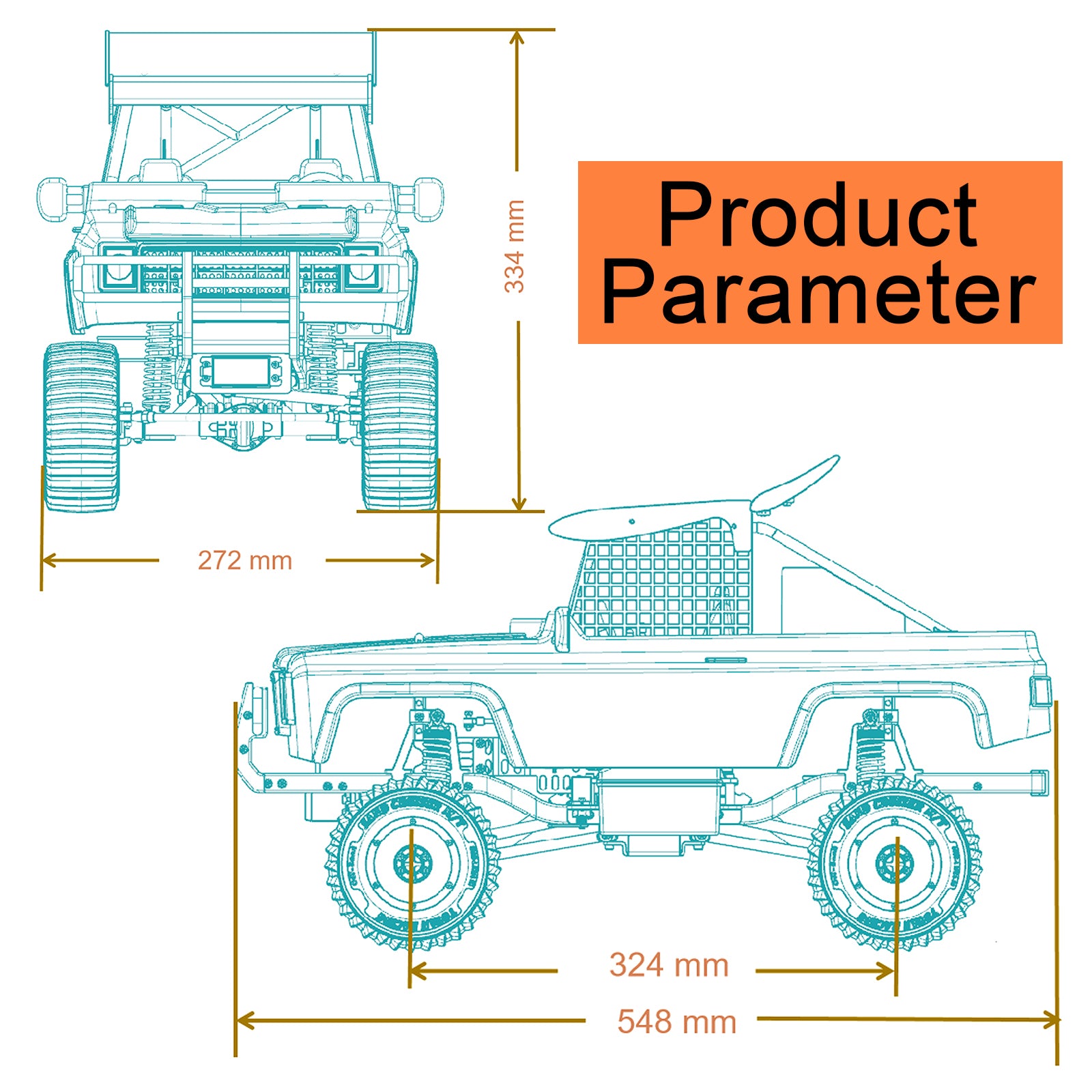 TOYAN X-POWER Sand Cruiser 1:8 RC Off-road 4WD Car Vehicle Crawler Kit