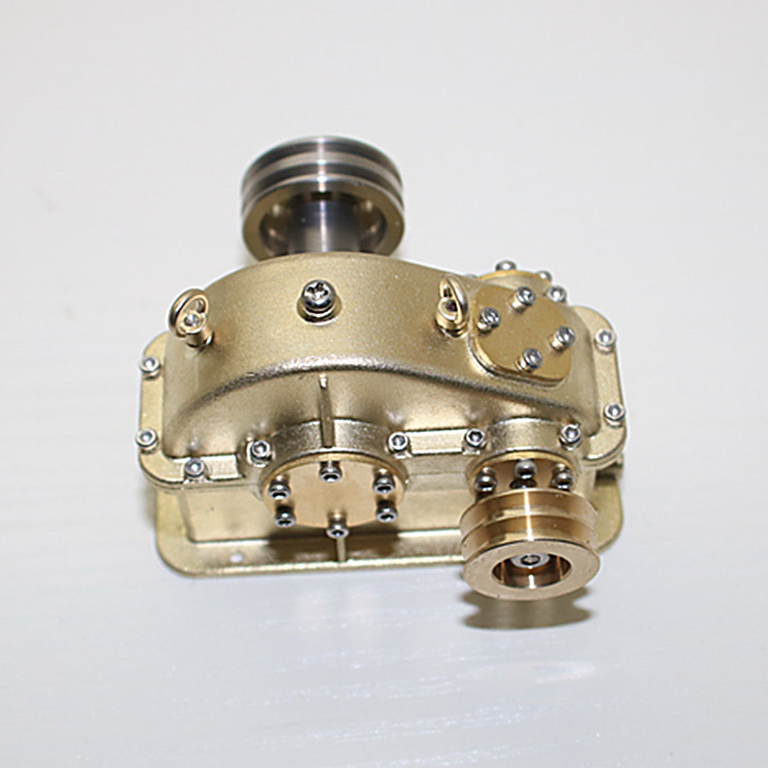 Mini Brass Gear Reducer for Steam Engine Internal Combustion Engine Model