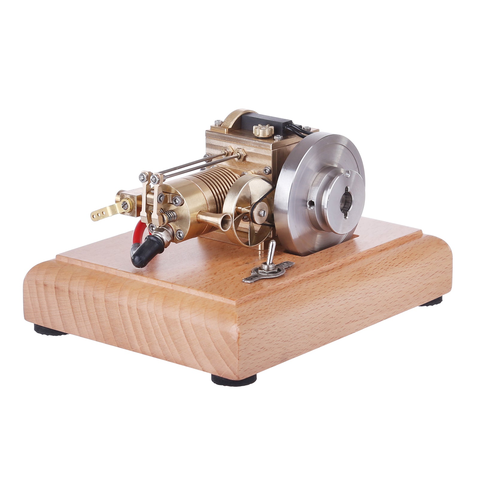 M16B 1.6cc Mini 4 Stroke Gasoline Engine Model Horizontal Air-cooled Single-cylinder Internal Combustion Engine with Wooden Base