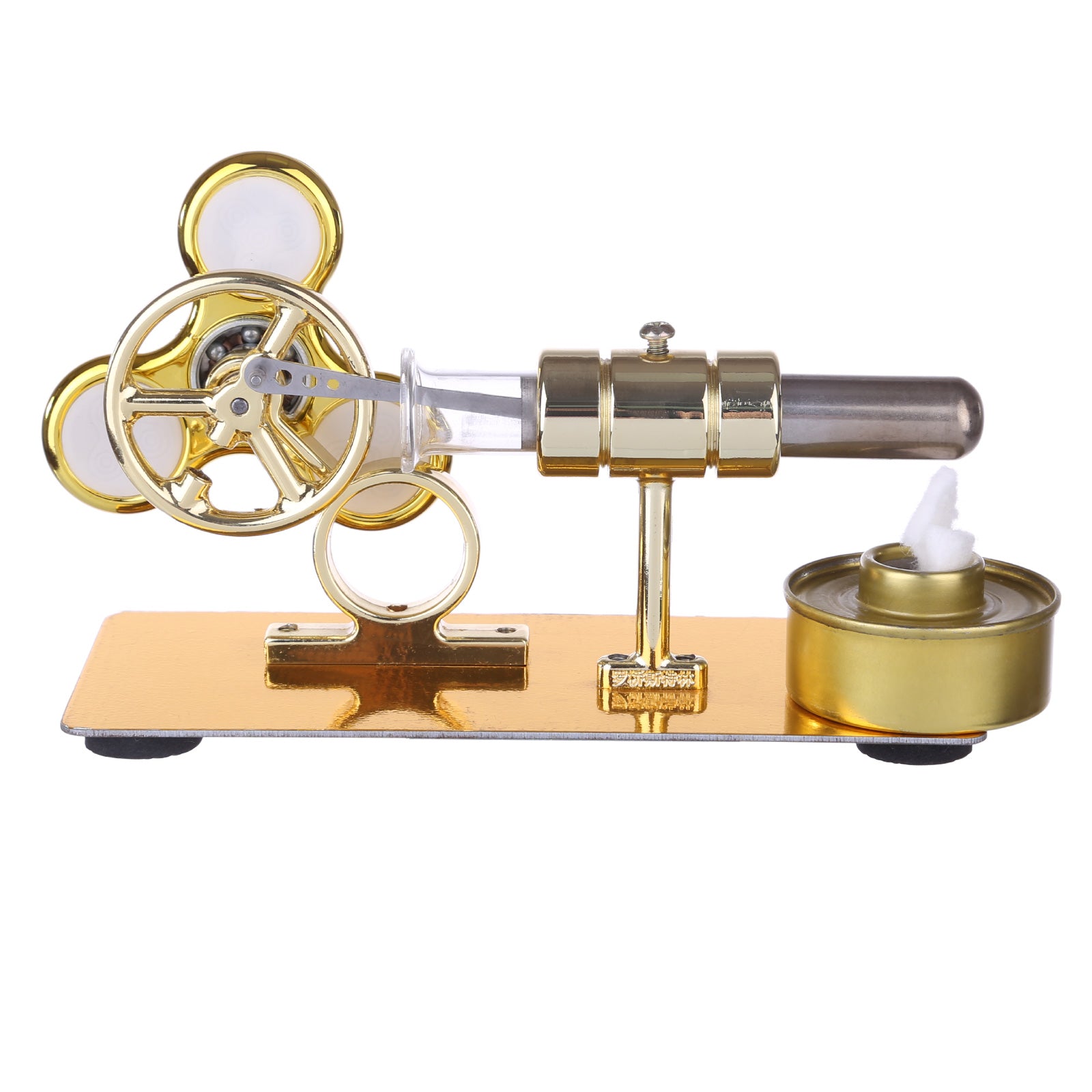 Stirling Engine Model with Luminous Gyroscope Physical Experiment Sterling Engine Creative Gift