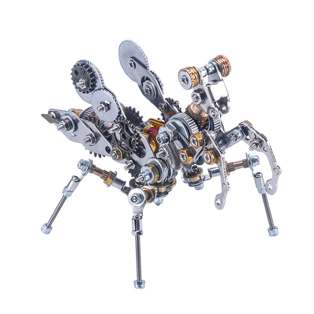 3D Metal Model Kit Mechanical Prayer Insect DIY Games Assembly Puzzle Jigsaw Creative Gift - 136Pcs - enginediy