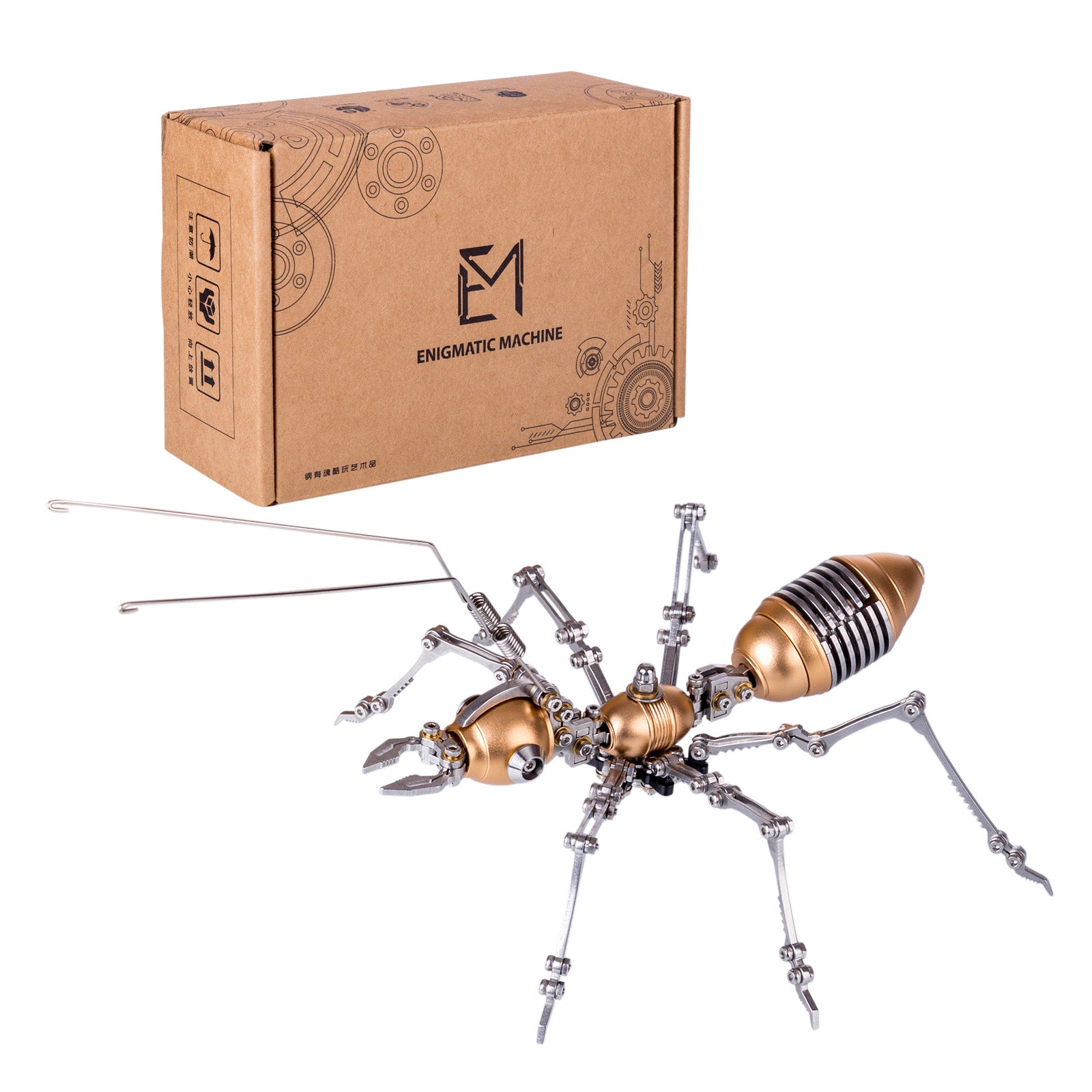 3D Metal Ant Model Kits, DIY Metal Puzzle, Assemble Model Jigsaw Kits-100 PCS