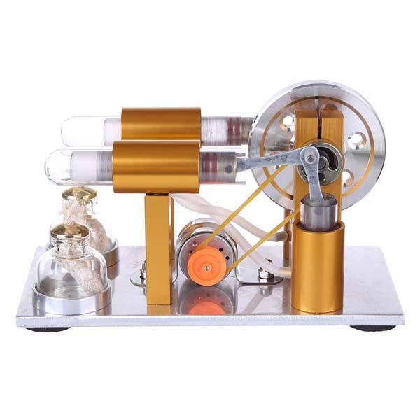 2 Cylinder Stirling Engine Generator Model Physics Experiment Toy ...