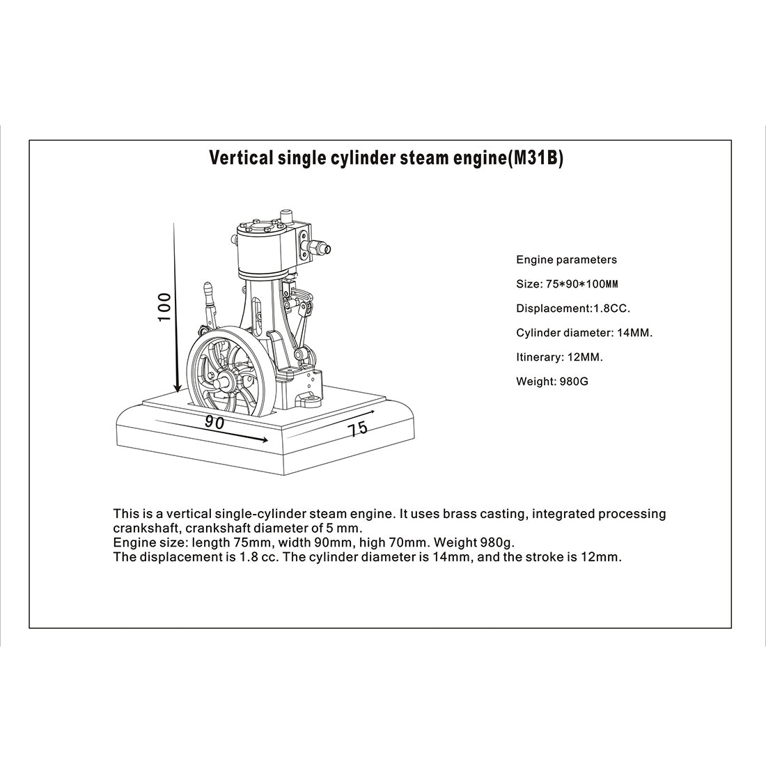 Steam Engine and Steam Boiler 