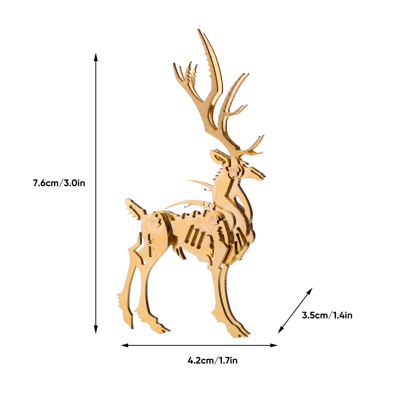 3D Metal Elk Model Kit - Make Your Own Advent Calendar -200PCS