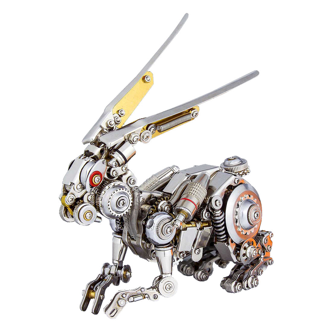 3D Puzzle DIY Model Kit Jigsaw Metal Punk Mechanical Rabbit Model Mechanical Assembly Crafts-500PCS