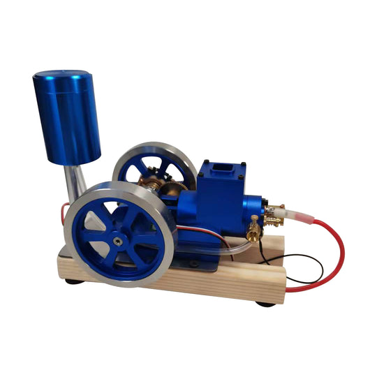 Hit and Miss Engine Full Metal IC Engine Model Water Cooled Gasoline Engine with Base Gift Collection