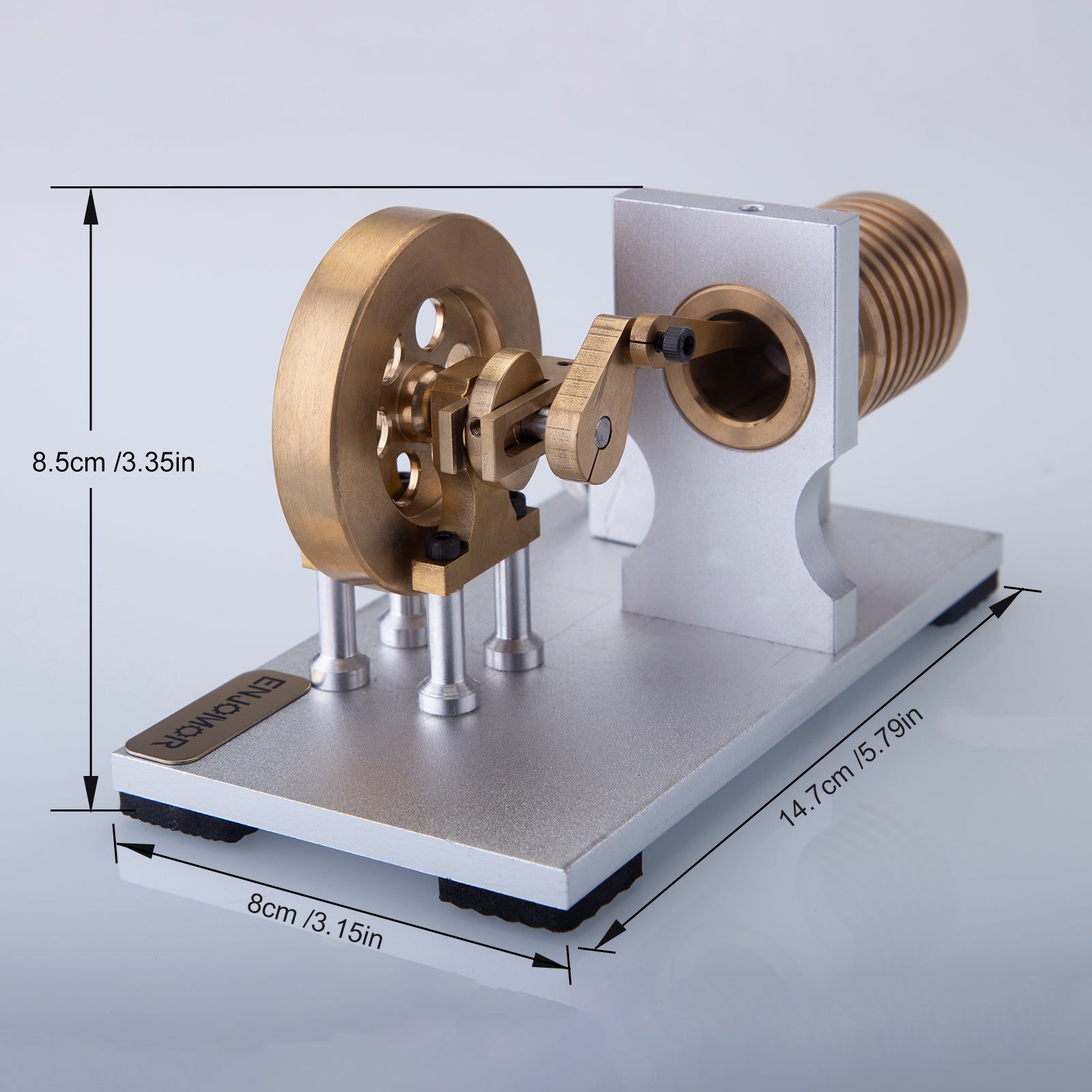 Single Cylinder Stirling Engine Model | Suction Fire Type Bracket Version