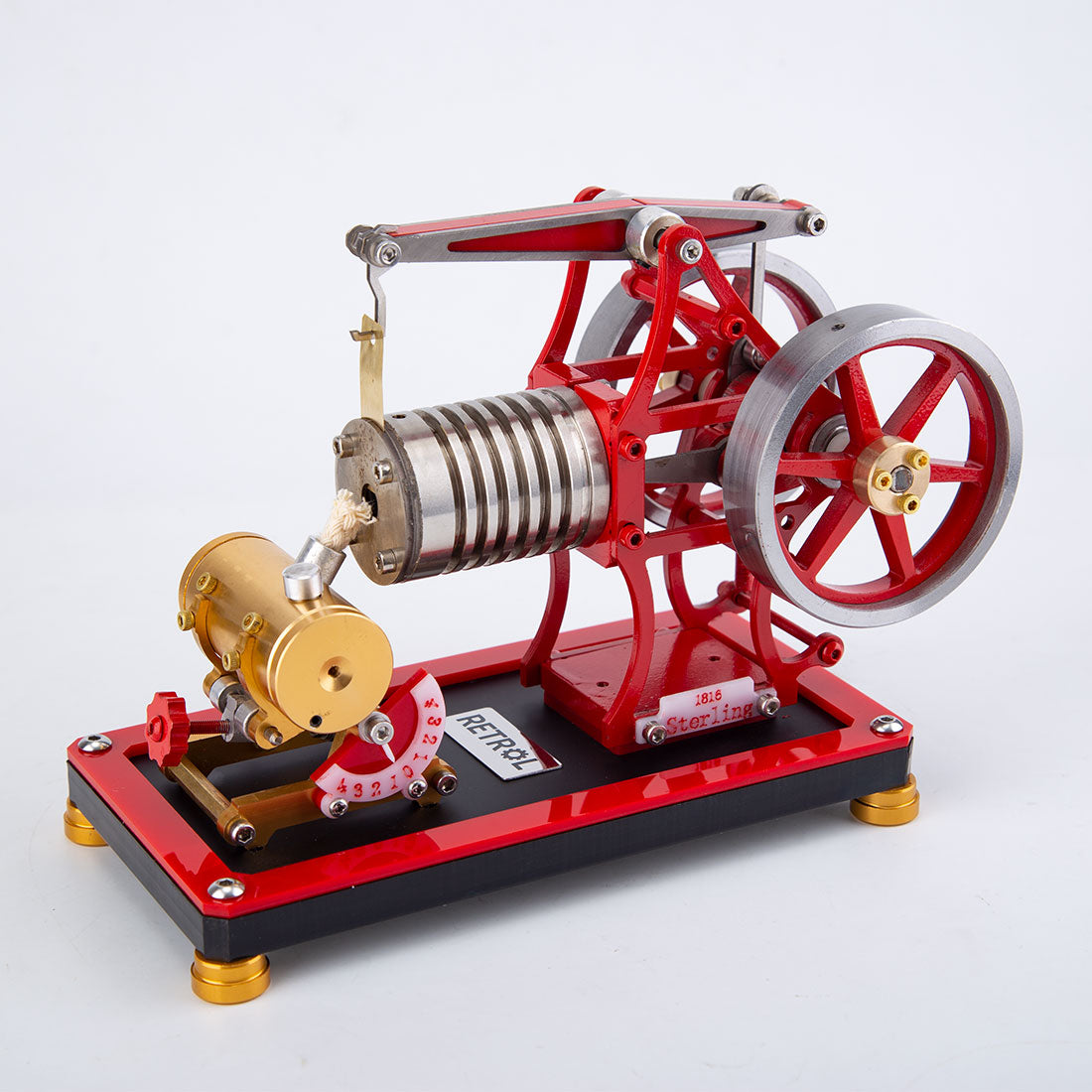 RETROL VE-01 Crossbeam Vacuum Engine Model Flame Eater External Combustion Engine Educational Toys Gifts