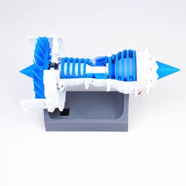 3D Printed Aero Engine Turbofan Engine Model DIY Stem Engine Toy with Motor - enginediy