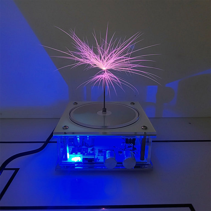 Bluetooth Music Tesla Coil 10 Cm Solid State Tesla Coil Kit Touchable  Artificial Lightning Electric Power Wireless Transmission Model Arc Plasma