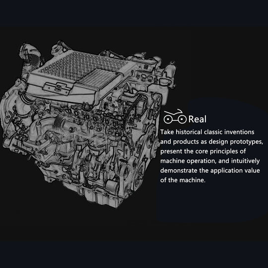 TECHING L4 Engine Model Kit that Works - Build Your Own Engine - Full Metal 4 Cylinder Car Engine Kit Car Engine Model