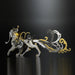 3D Puzzle DIY Model Kit Jigsaw Metal Tiger Model Ancient Chinese Beasts Mechanical Assembly Crafts-Black Golden