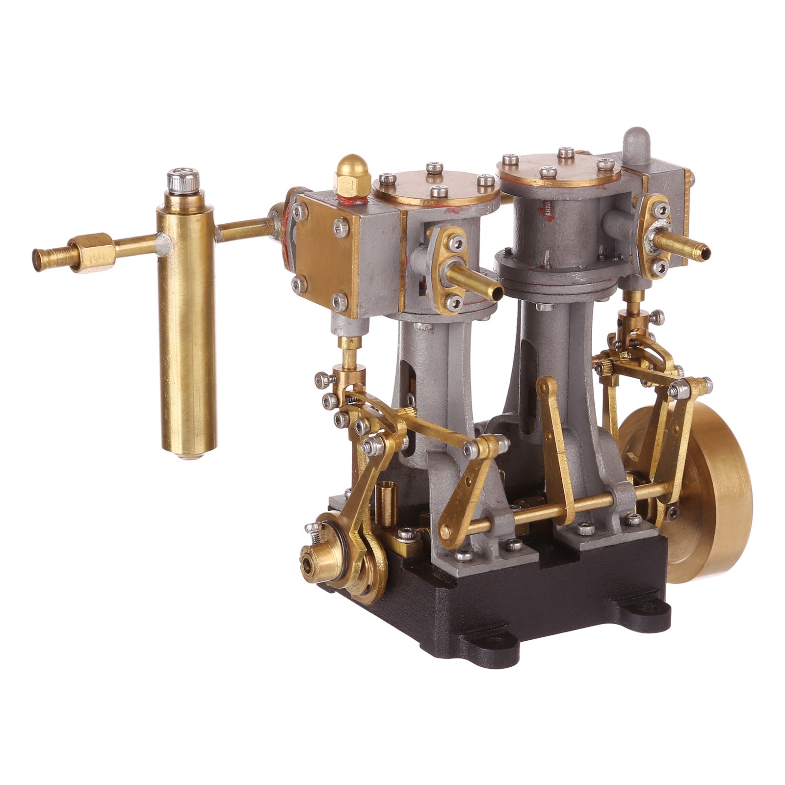 Mini Double-cylinder Compound Steam Engine with Reversing Device for Steam Ship, RC Ship, RC Boat - enginediy