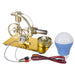 Stirling Engine L-Shape Single Cylinder Stirling Engine Generator Model with Big Bulb - enginediy