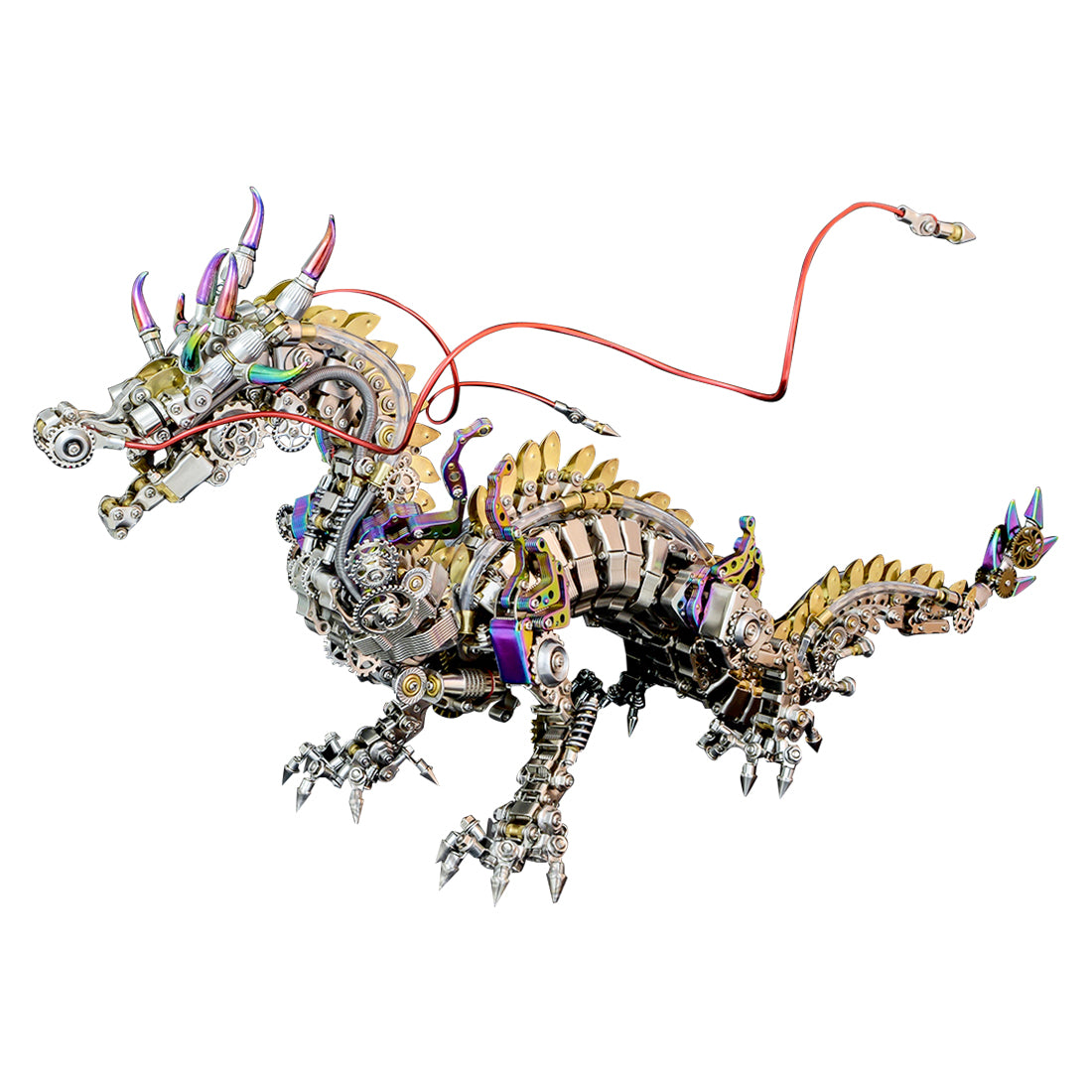 3D Metal Cyberpunk Mechanical Dragon Crafts DIY Assembly Model Kit Art Device for Kids, Teens and Adults-2030+PCS