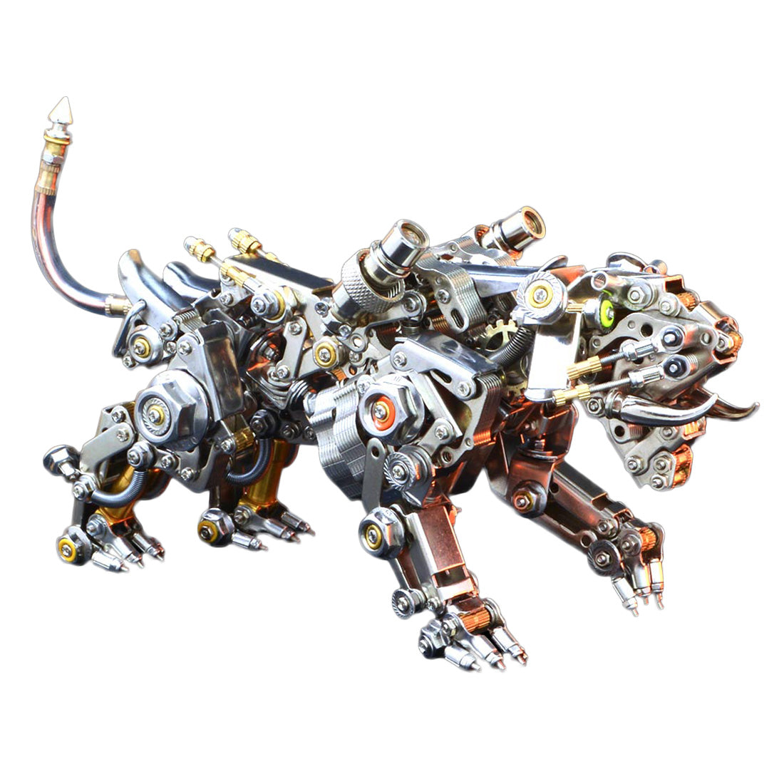 3D Metal Tiger Kit Assembly Smilodon Model Saber-toothed Tiger - 650PCS+