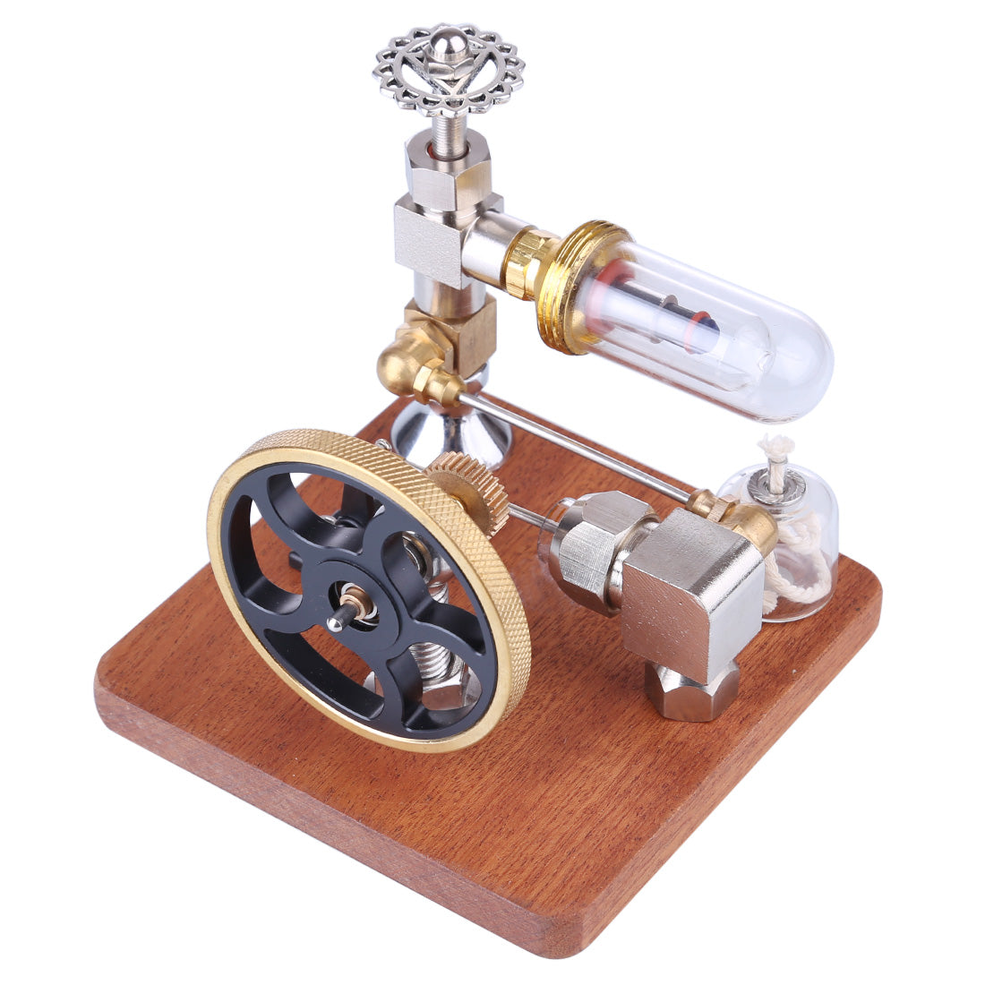 ENGINEDIY Stirling Engine Model with Vertical Flywheel Speed Adjustable | Science Experiment Engine - enginediy