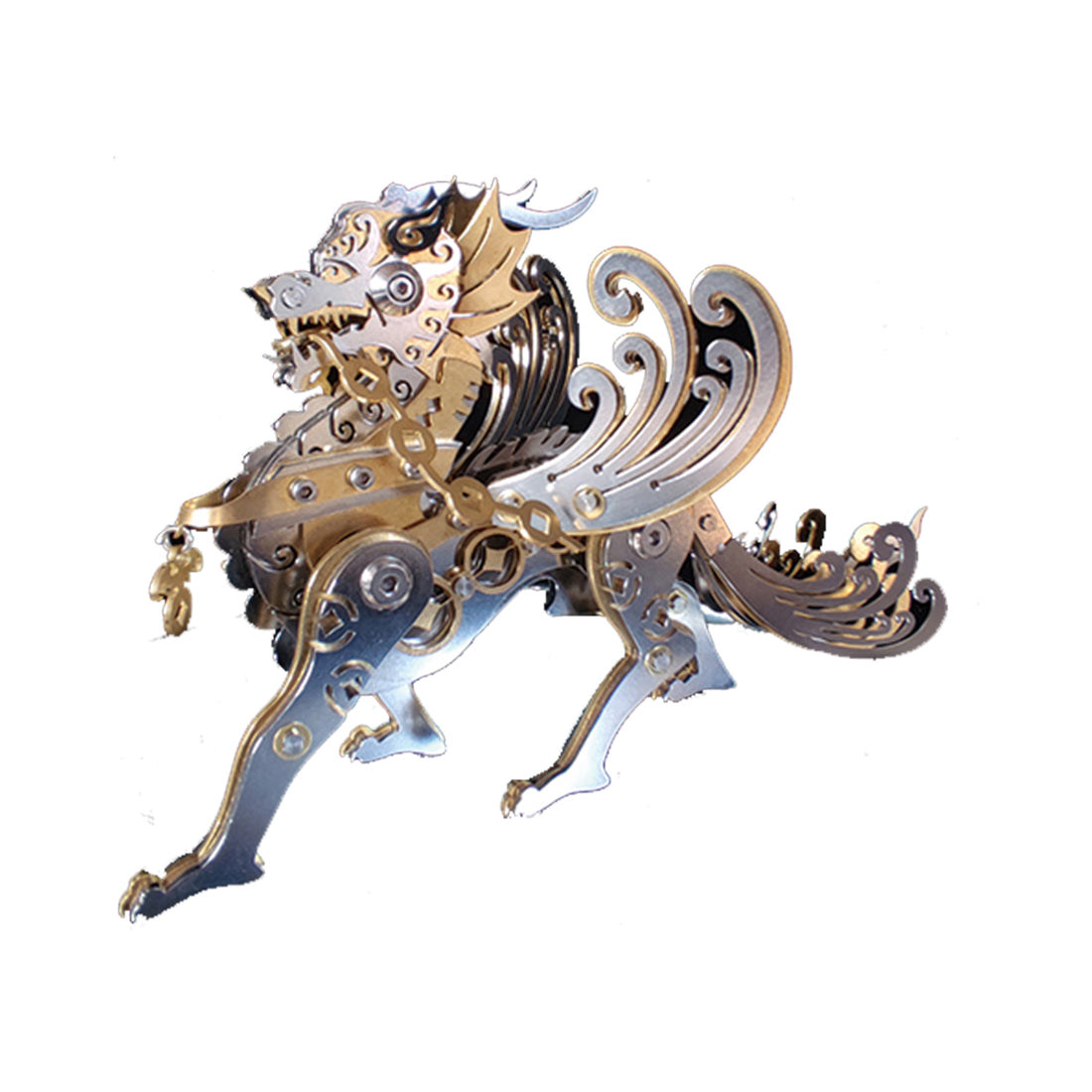 3D Metal Puzzle Mechanical Pixiu Model DIY Assembly