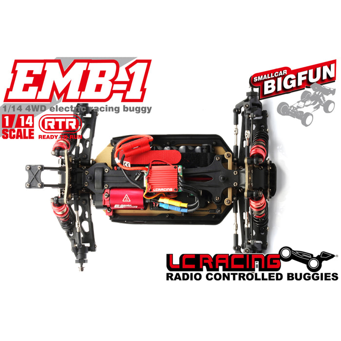 LC Racing EMB-1H 1:14 RC Car 50+KM/H 2.4G 4WD Brushless  Remote Control Racing Drifting Off Road Vehicle - RTR Version