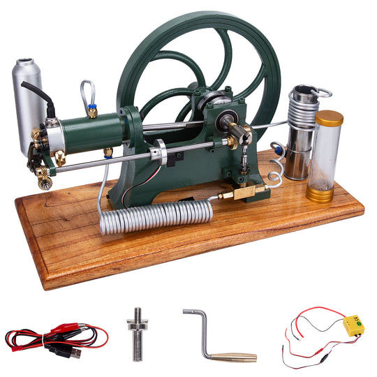 RETROL Horizontal Mill Engine Stationary Steam Engine Hot-bulb Engine Look 4-Stroke Water-cooling Gasoline Engine IC Engine Model