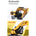 1: 16 2.4 RC Excavator Simulation Hydraulic Drive Grab All Alloy Engineering Vehicle Model - enginediy