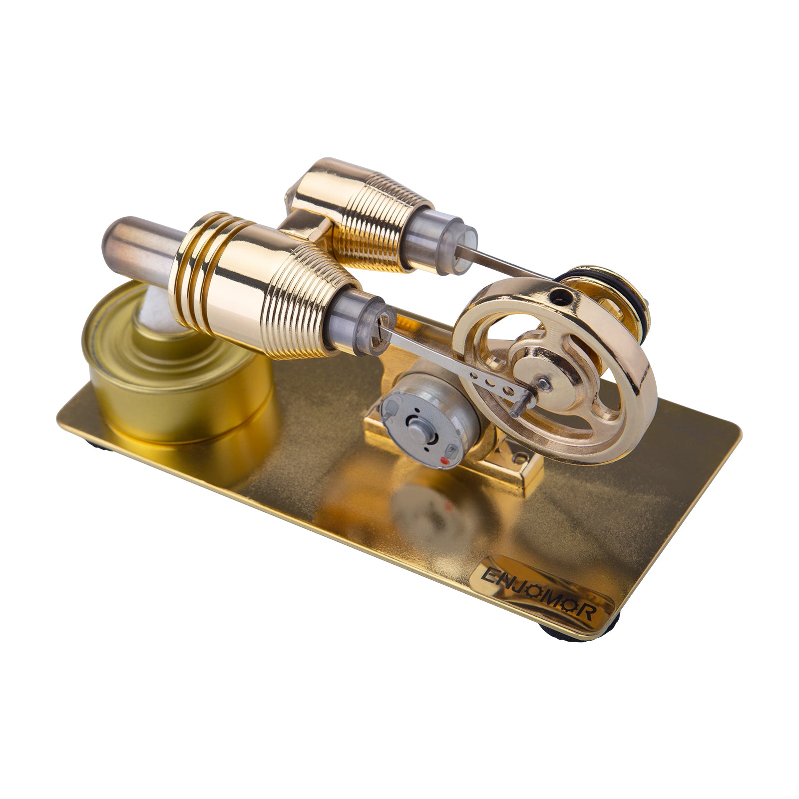 Stirling Engine with Electric Generator Single Cylinder Sterling Engine Model Toy Enginediy