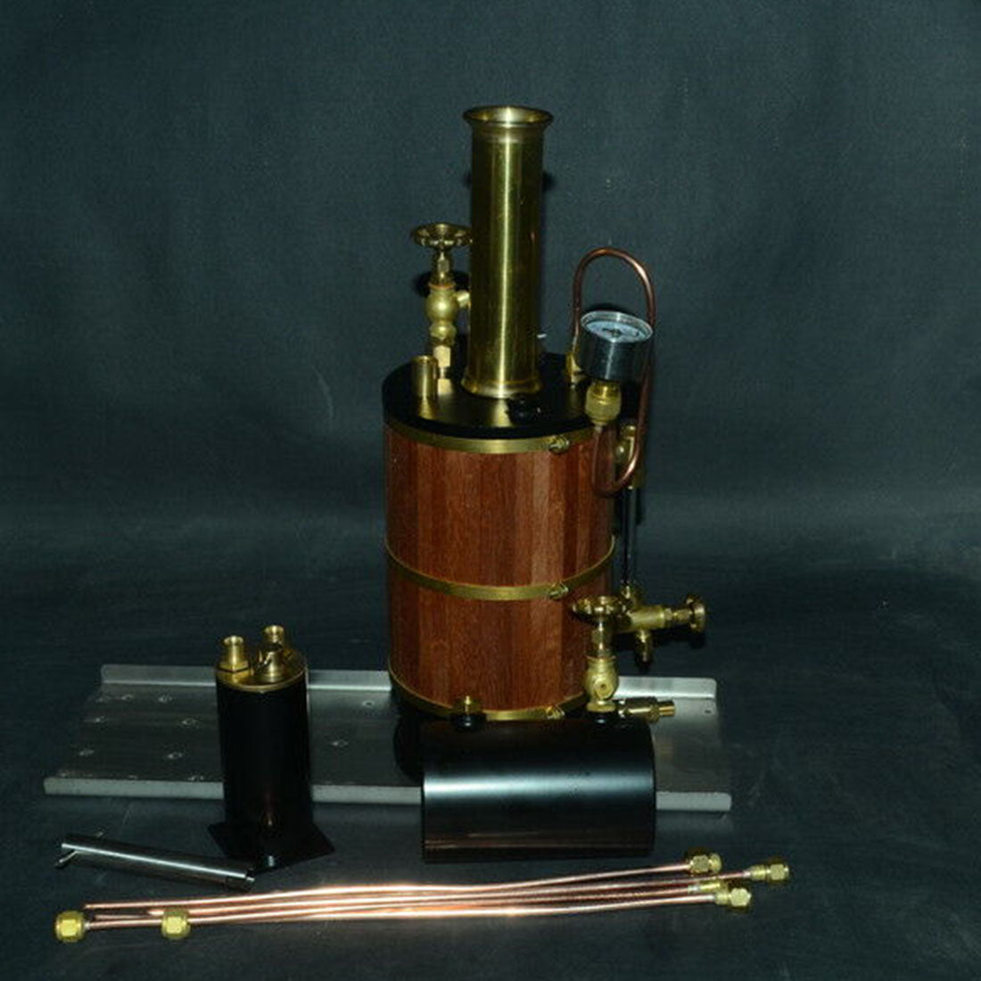 Vertical Boiler Steam Boiler Model for Steam Ship Engine Model - 230ml - enginediy