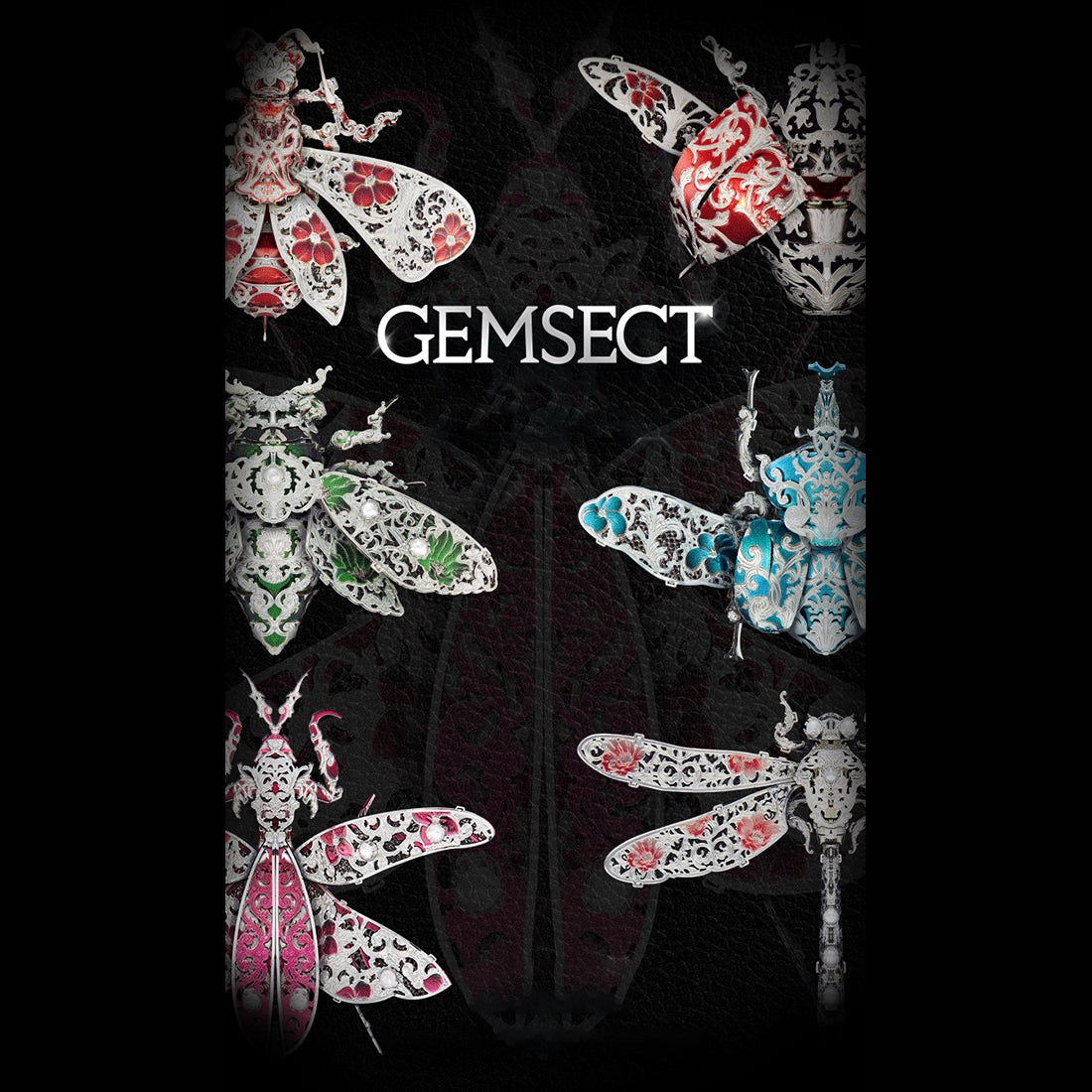 GEMSECT 3D Metal Insect Model Kits DIY Assembly Puzzle Laser Cut Jigsaw Toys