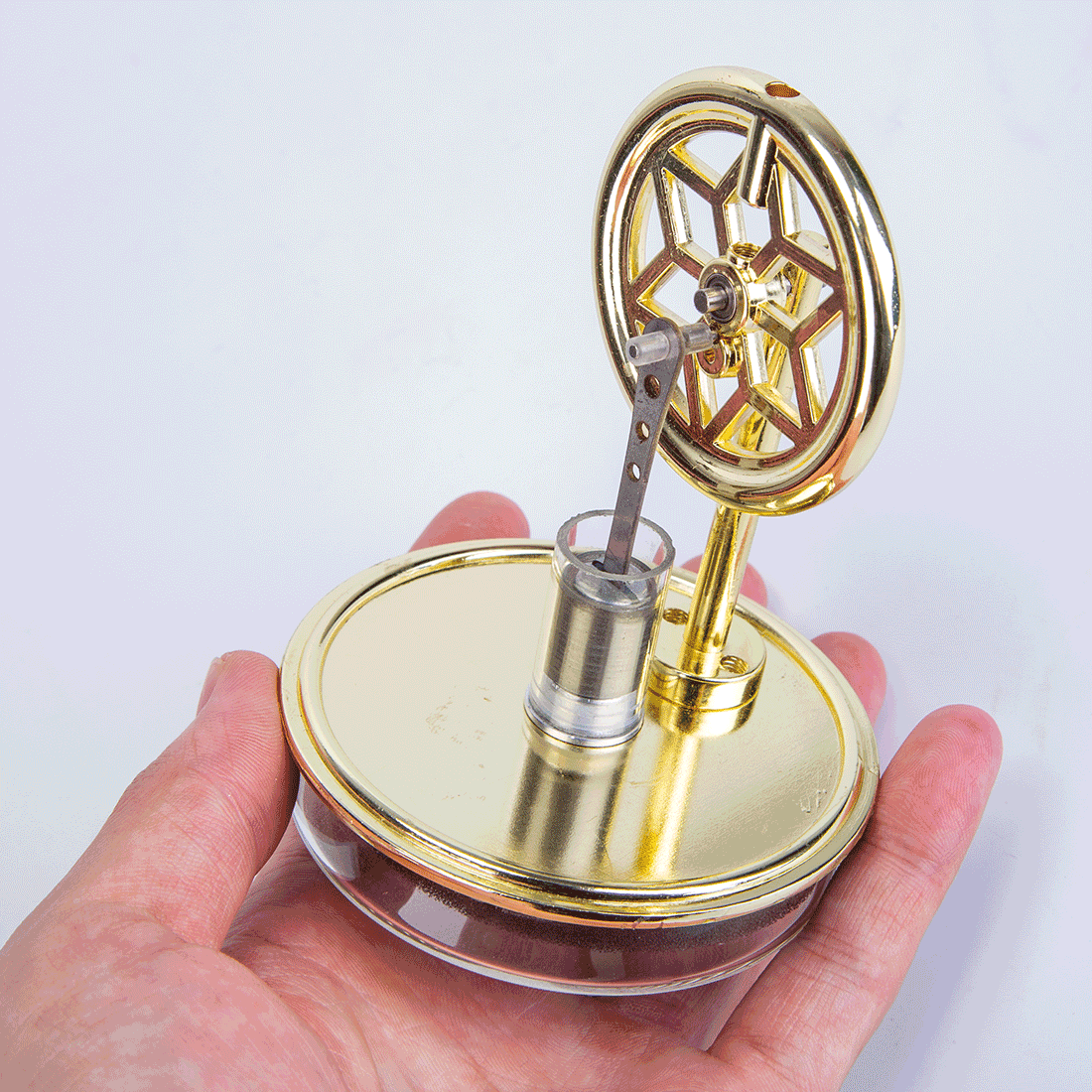 Low-Temperature Stirling Engine Motor Coffee Cup Stirling Engine Desktop Toy Gifts