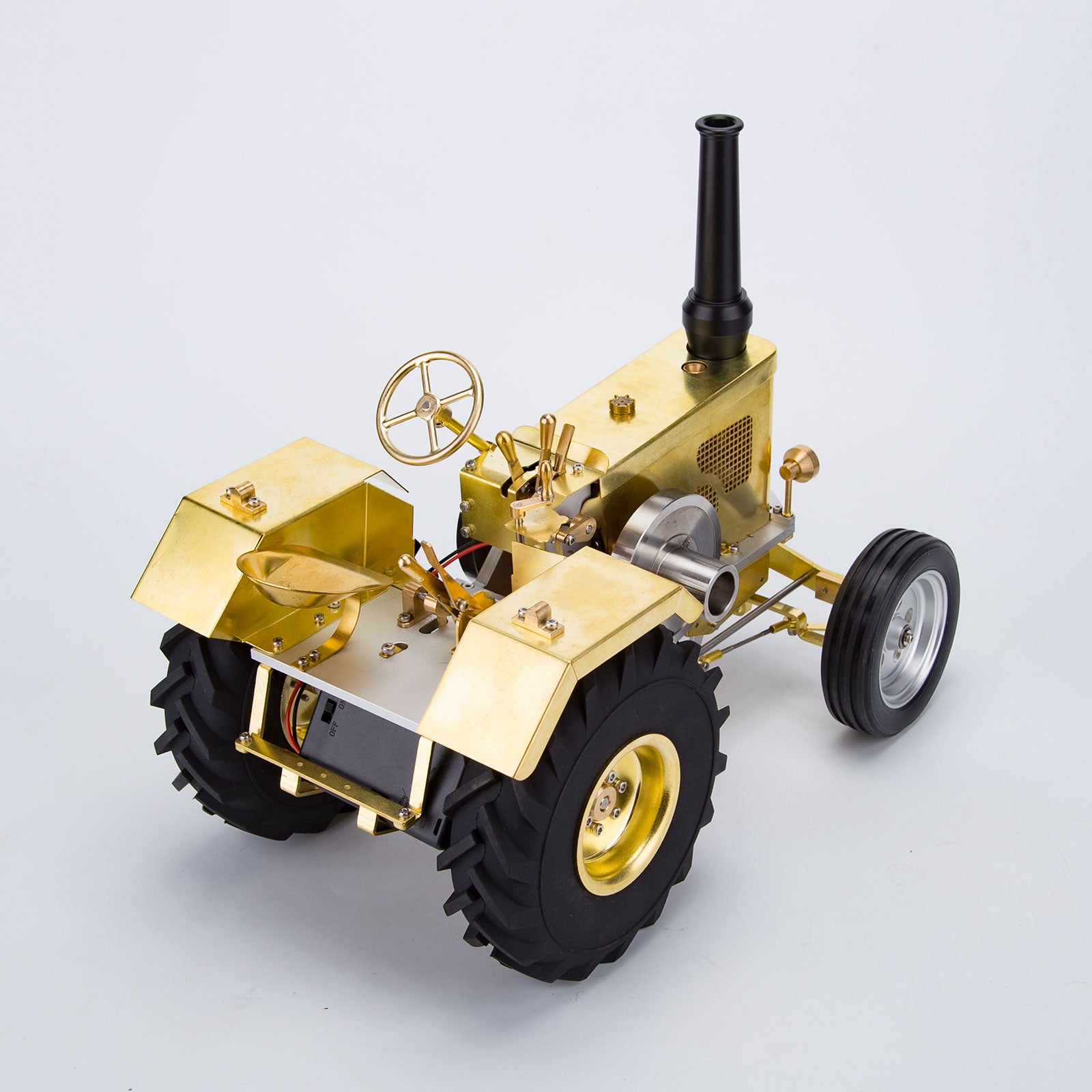 T16 Antique Roller Tractor Model with 1.6cc Mini Horizontal Air-cooled Single-cylinder Gasoline IC Engine