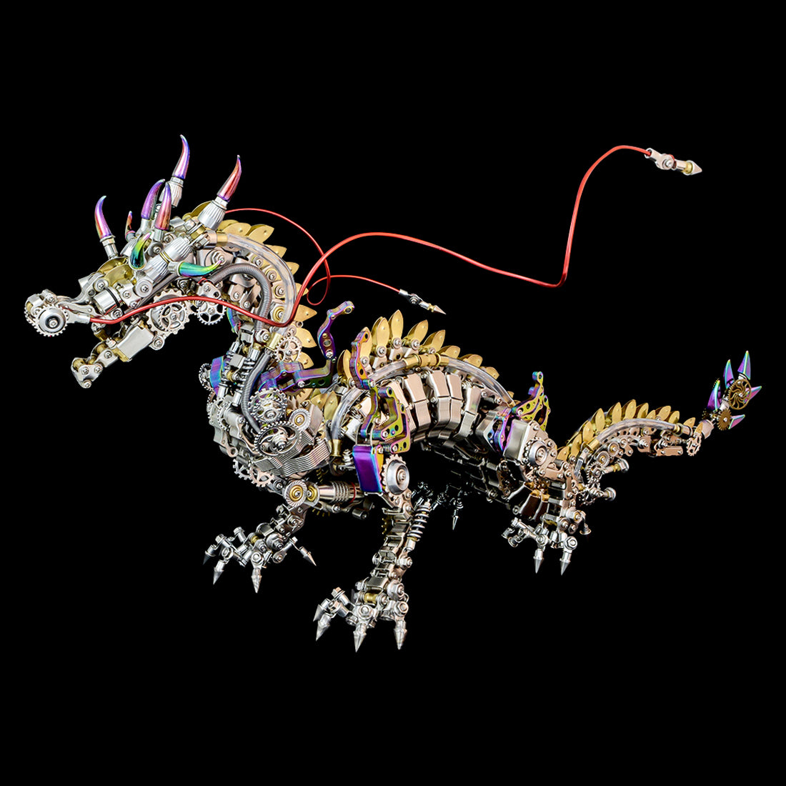 3D Metal Cyberpunk Mechanical Dragon Crafts DIY Assembly Model Kit Art Device for Kids, Teens and Adults-2030+PCS