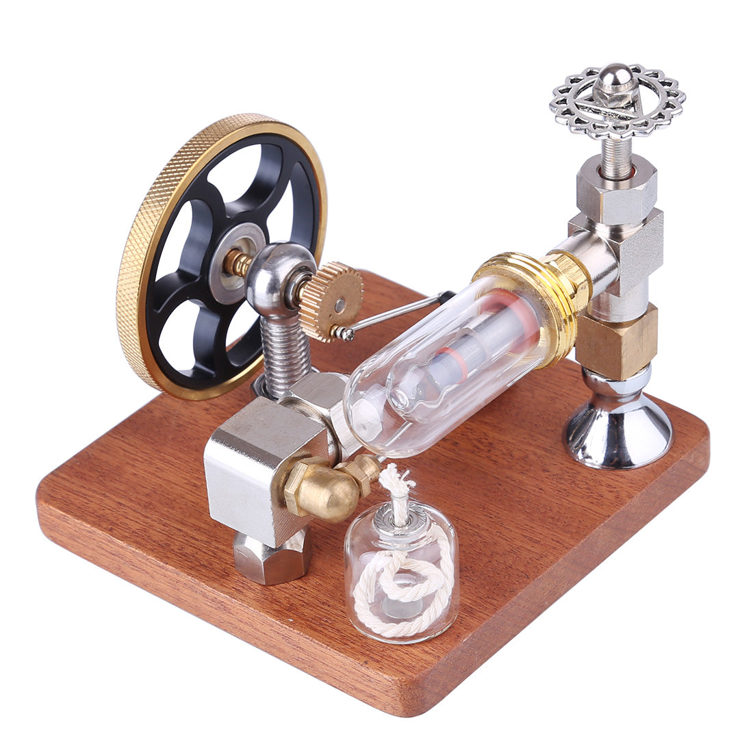 ENGINEDIY Stirling Engine Model with Vertical Flywheel Speed Adjustable | Science Experiment Engine - enginediy