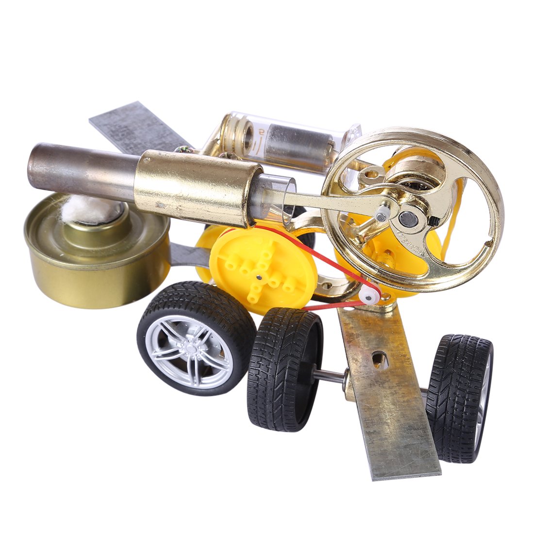 Stirling Engine Motor Driving Car Model Educational Toy - enginediy