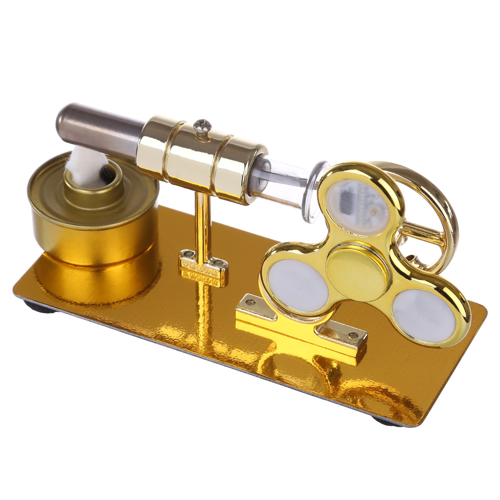 Stirling Engine Model with Luminous Gyroscope Physical Experiment Sterling Engine Creative Gift