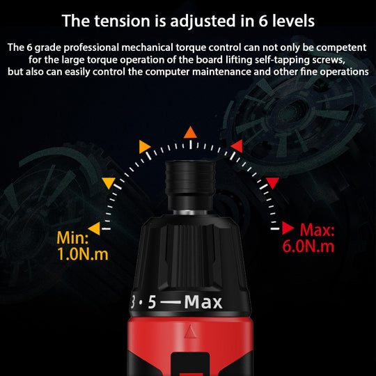 Portable Precision Electric Torque Screwdriver Set DIY Tools for TECHING Engine Model Building and More