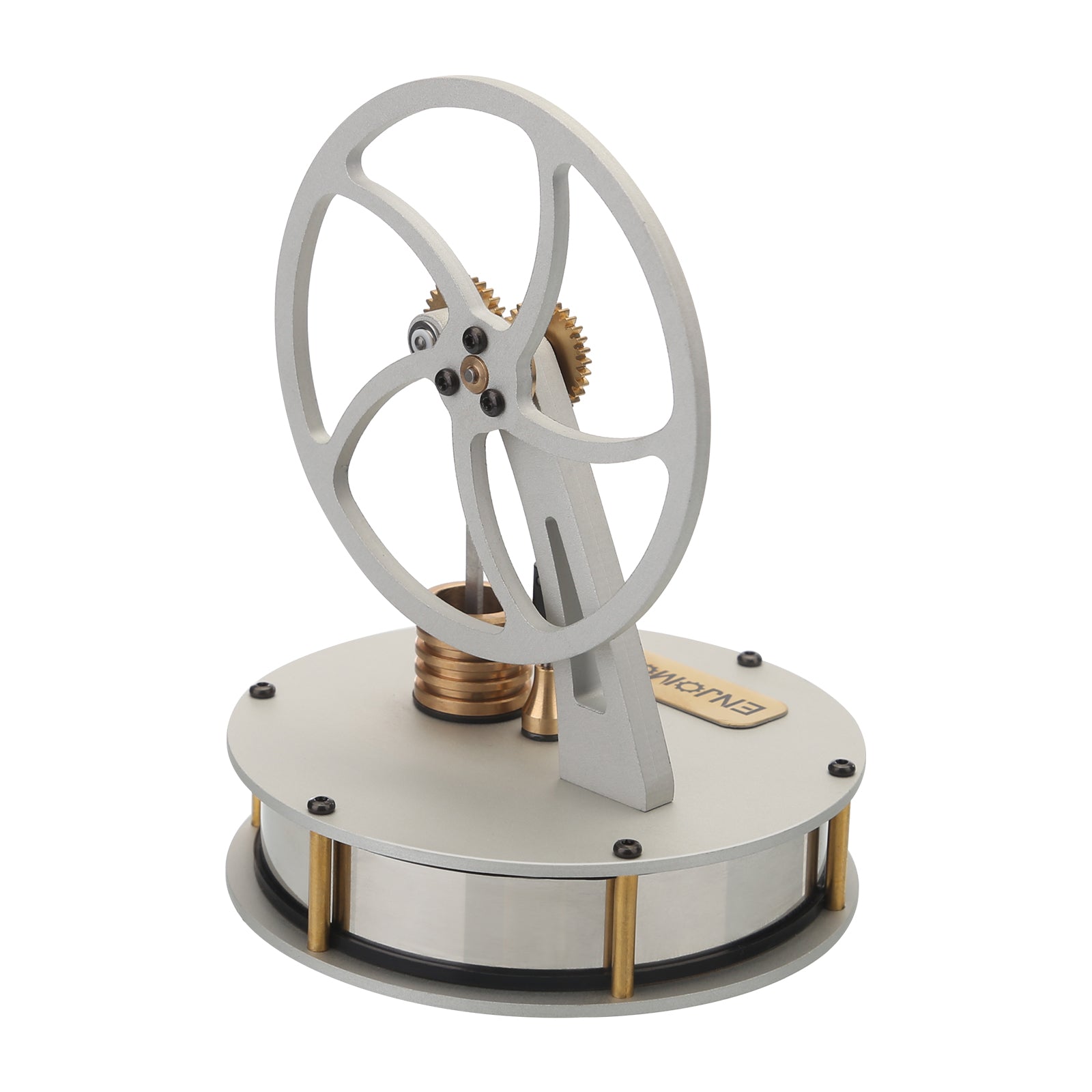 ENJOMOR  Stirling Engine Metal Low Temperature Difference LTD Coffee Engine Gear Transmission Heat Engine Model