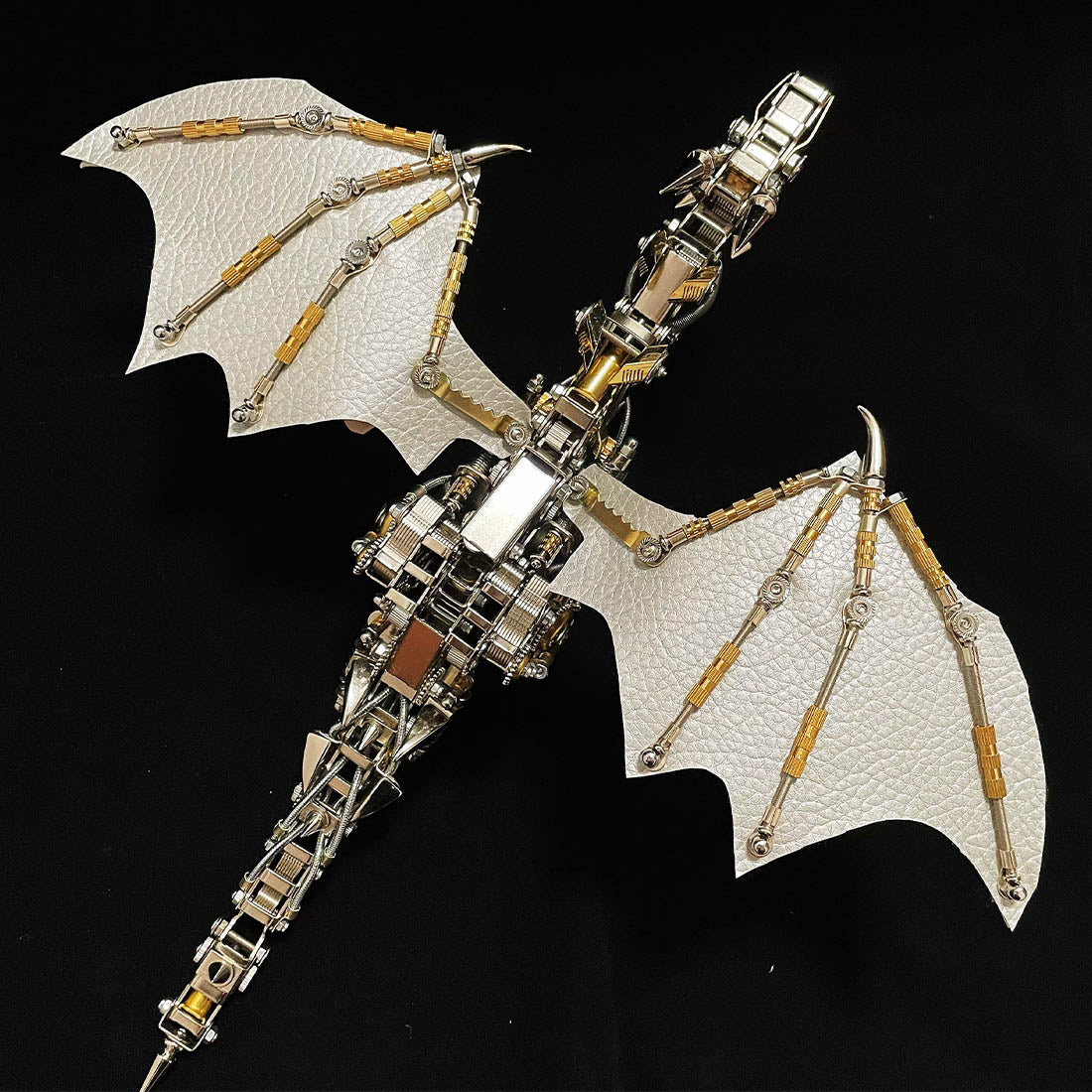 3D Metal Mechanical Steampunk Dragon Crafts DIY Assembly Model Kit Art Device-600PCS+