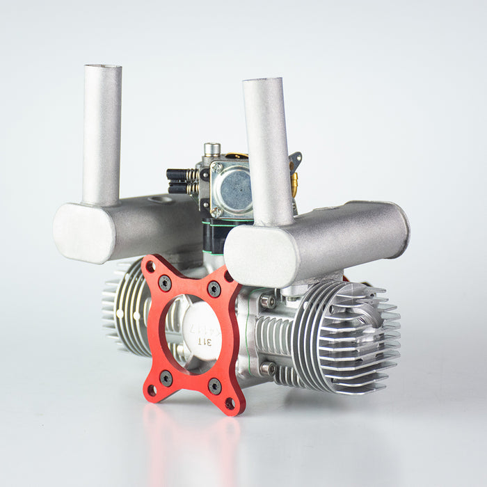 RCGF 31cc Twin Air Cooled Double-cylinder 2-stroke Piston Valve Gasoline Engine for RC Fixed Wing Model Airplane