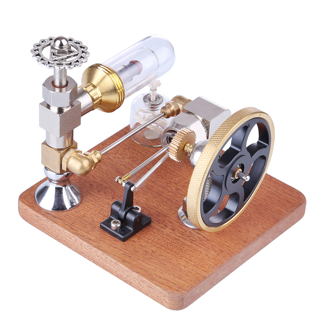 ENGINEDIY Stirling Engine Model with Vertical Flywheel Speed Adjustable | Science Experiment Engine - enginediy