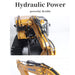 1: 16 2.4 RC Excavator Simulation Hydraulic Drive Grab All Alloy Engineering Vehicle Model - enginediy