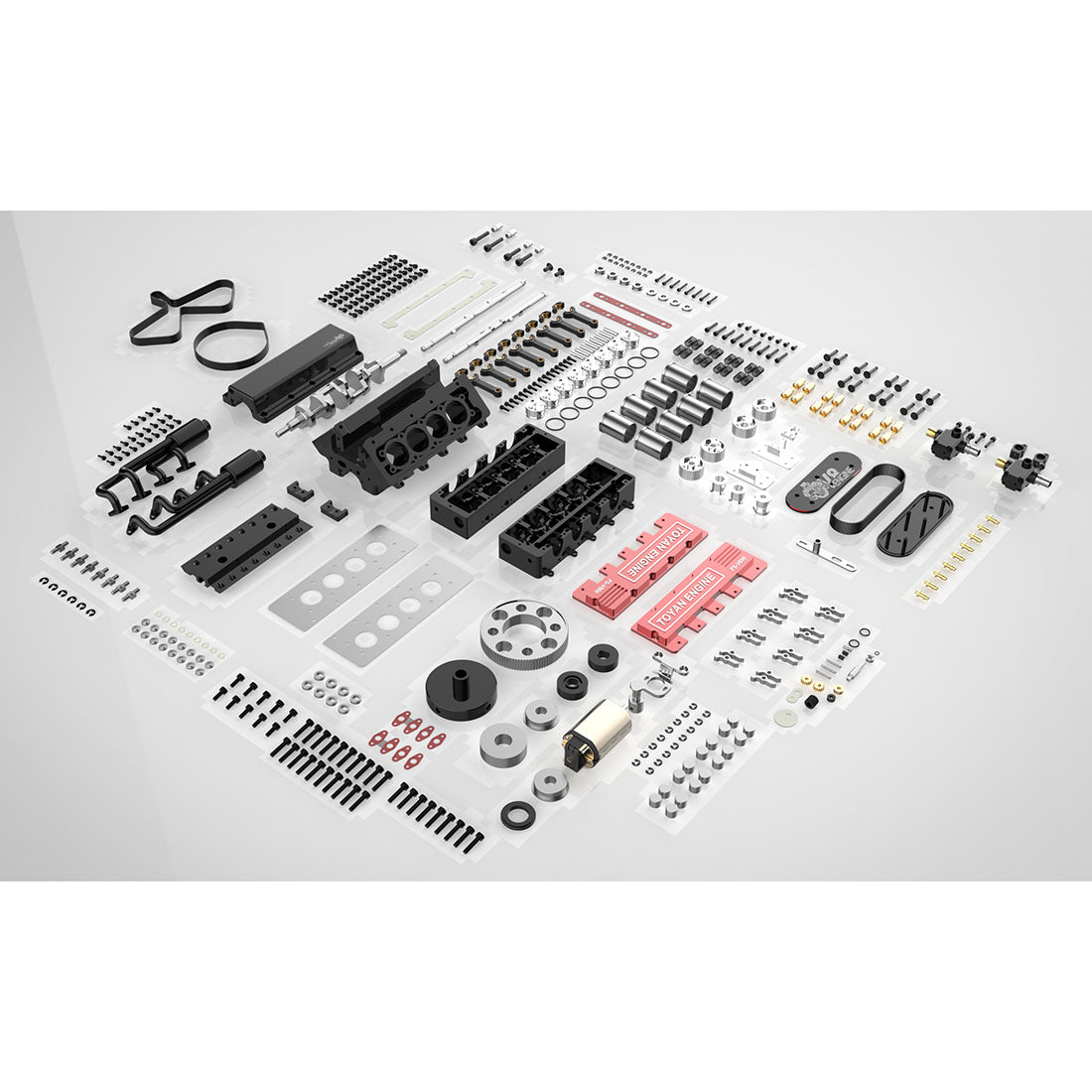 Start Ignition and Water Cooling Kit for HOWIN & TOYAN V8 Engine FS-V800 Engine - TOYAN Original