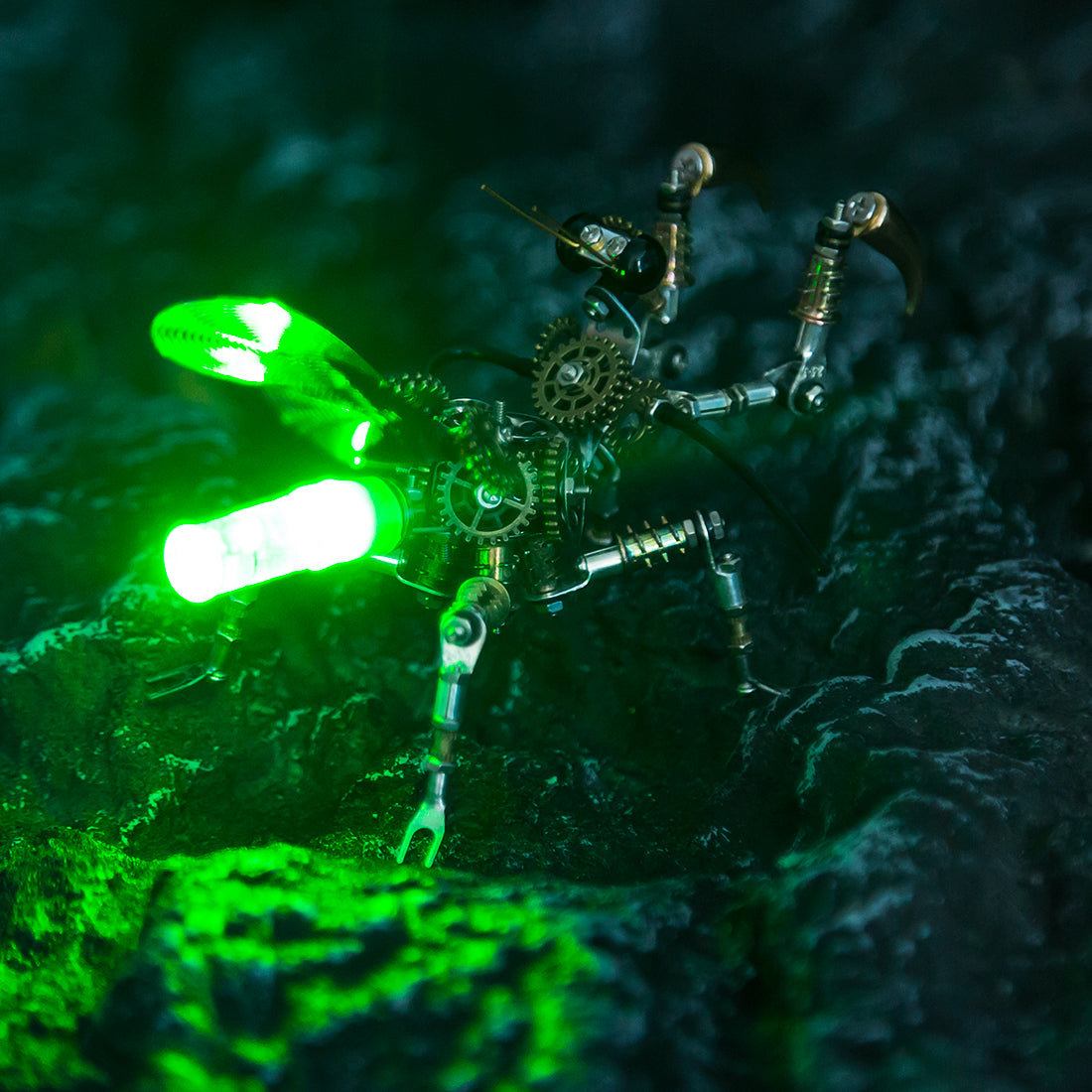 3D Metal Mantis Model DIY Kits Mantis with Night Light -300PCS+