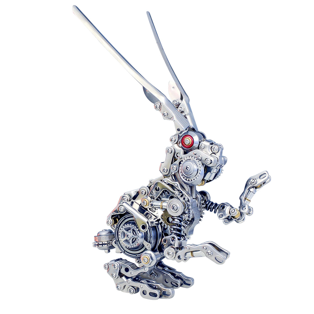 3D Puzzle DIY Model Kit Jigsaw Metal Punk Mechanical Rabbit Model Mechanical Assembly Crafts-500PCS